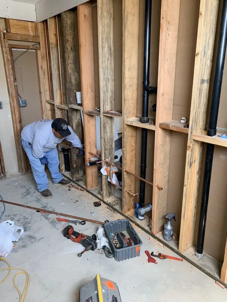 Commercial rough-in plumbing for Water Heater Replacement in Lakeport
